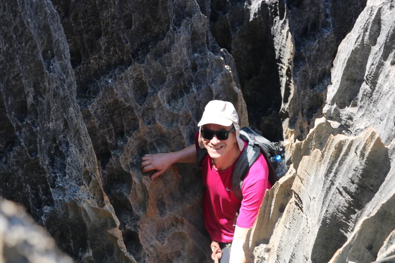 Trekking in the Madagascar highlands